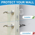 Self-Adhesive Silicone Door Handle Wall Protector (Pack of 6) – Shock Absorbing Bumper Pads for Walls, Furniture & Appliances