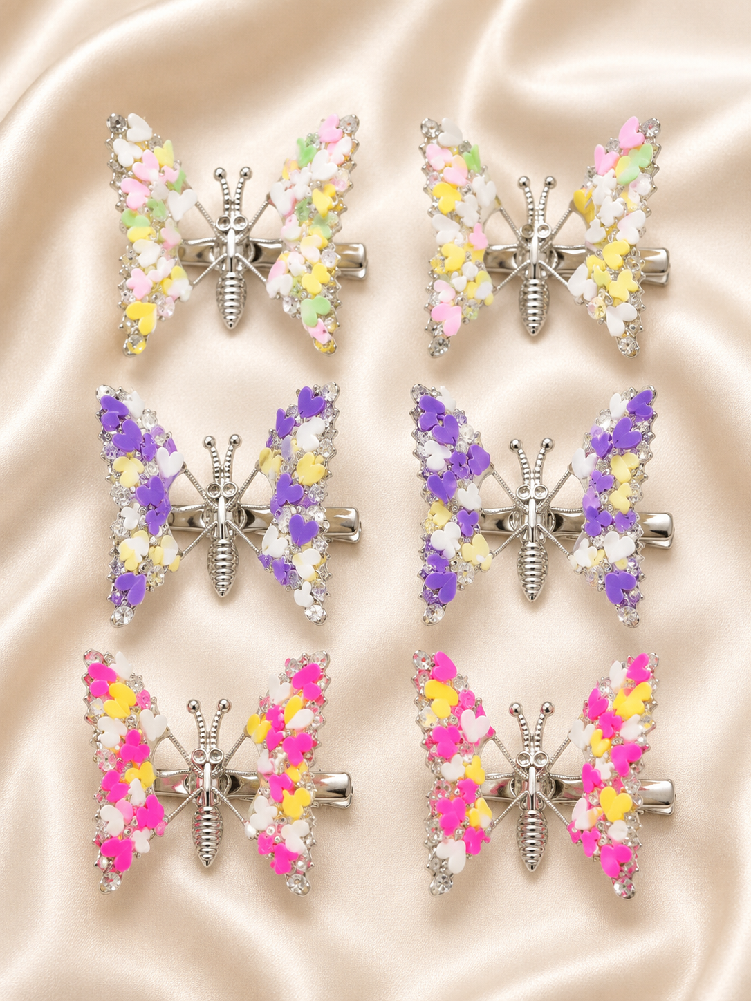 Butterfly Wing Hair Clips