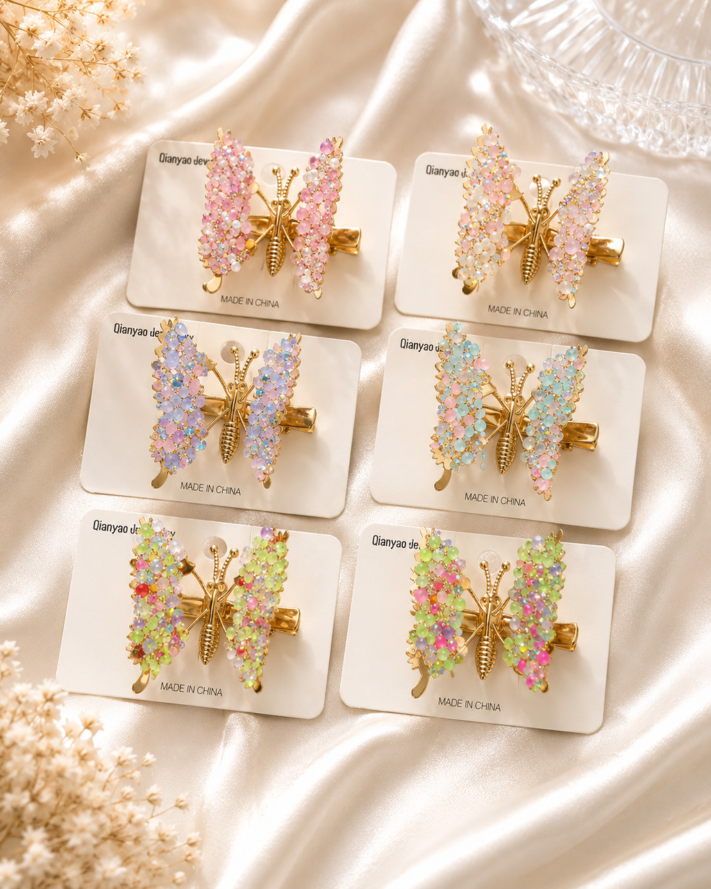 Butterfly Wing Hair Clips