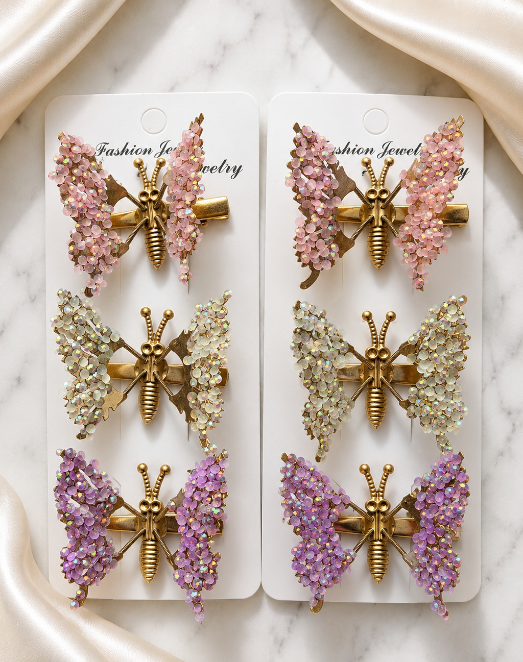 Butterfly Wing Hair Clips