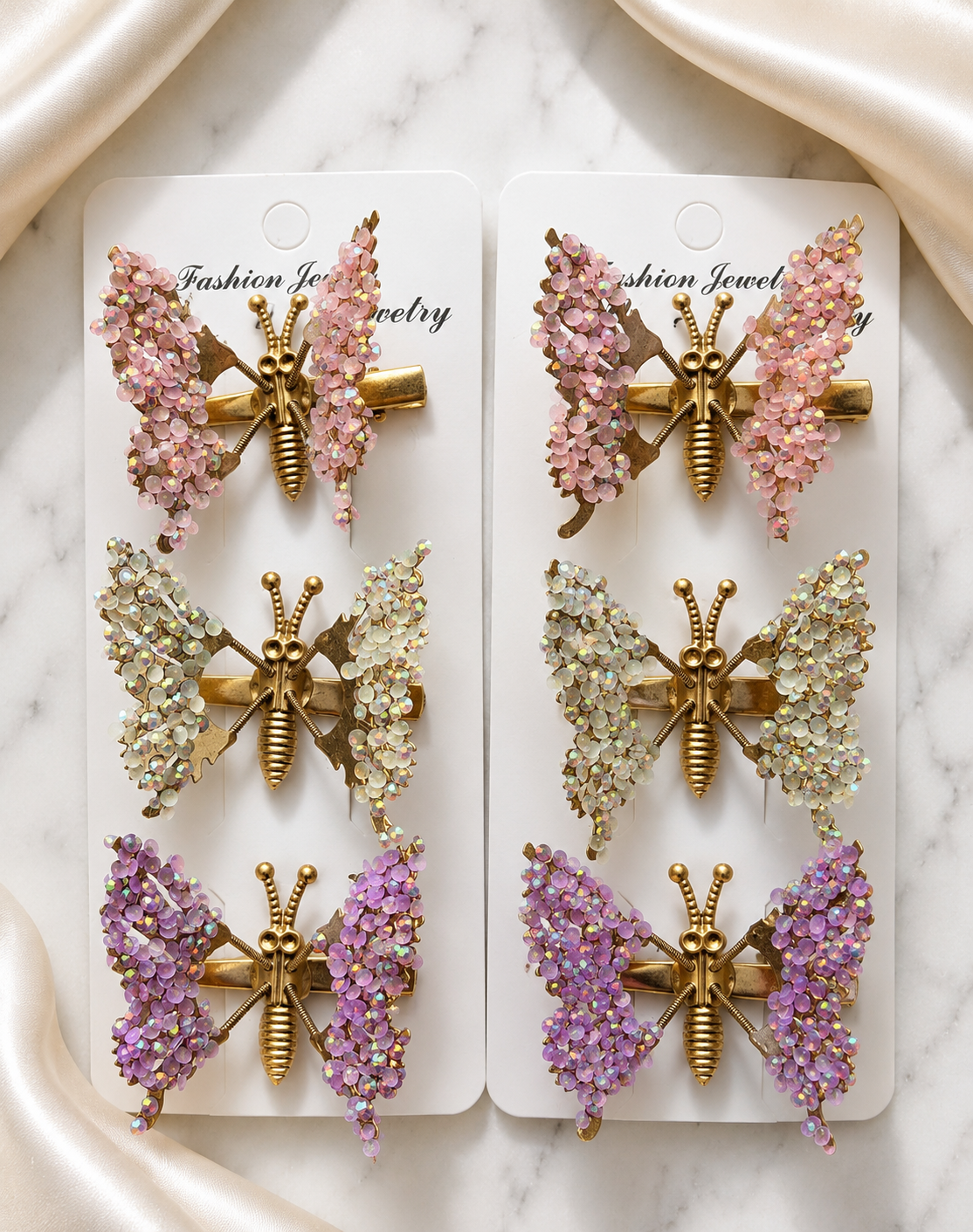Butterfly Wing Hair Clips