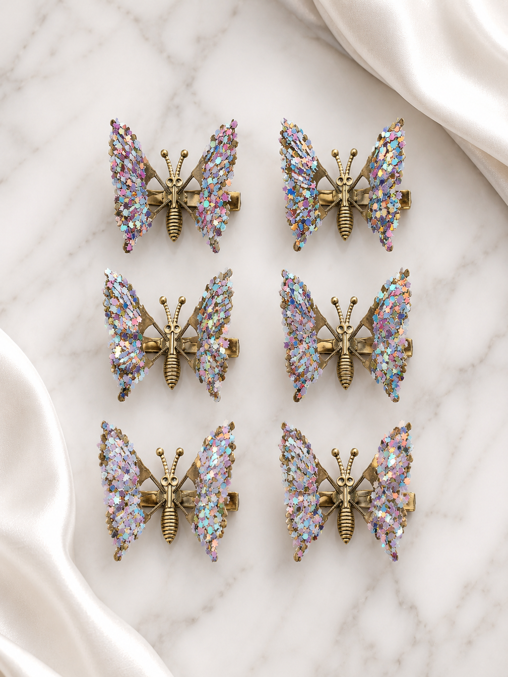 Butterfly Wing Hair Clips