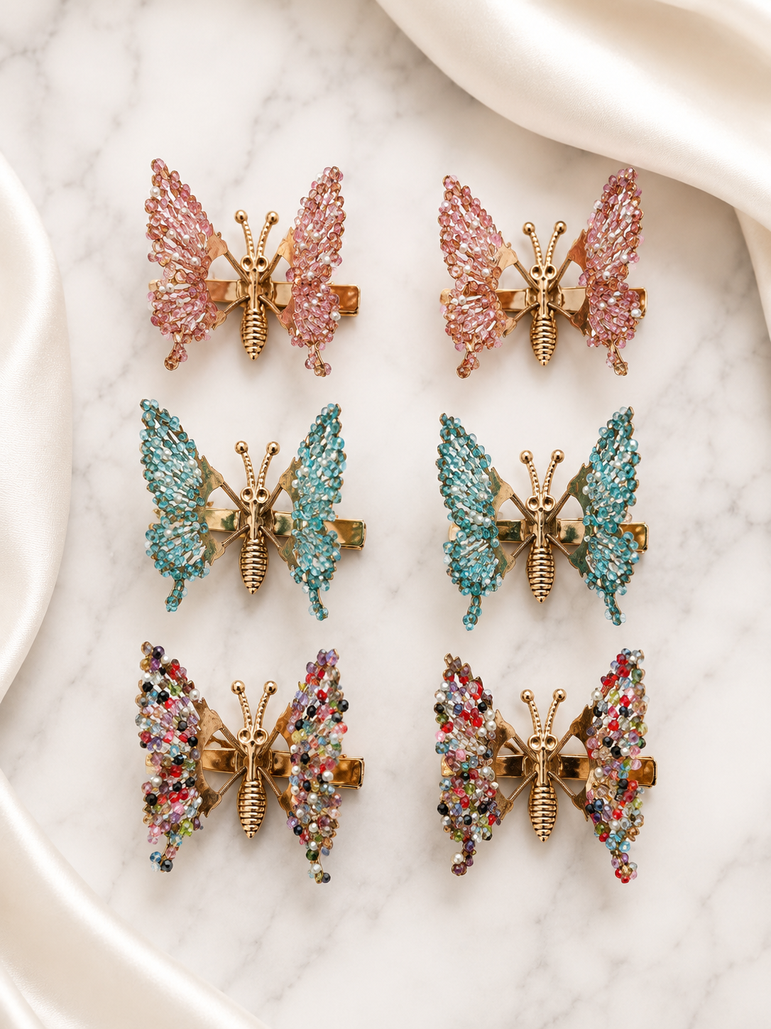 Butterfly Wing Hair Clips