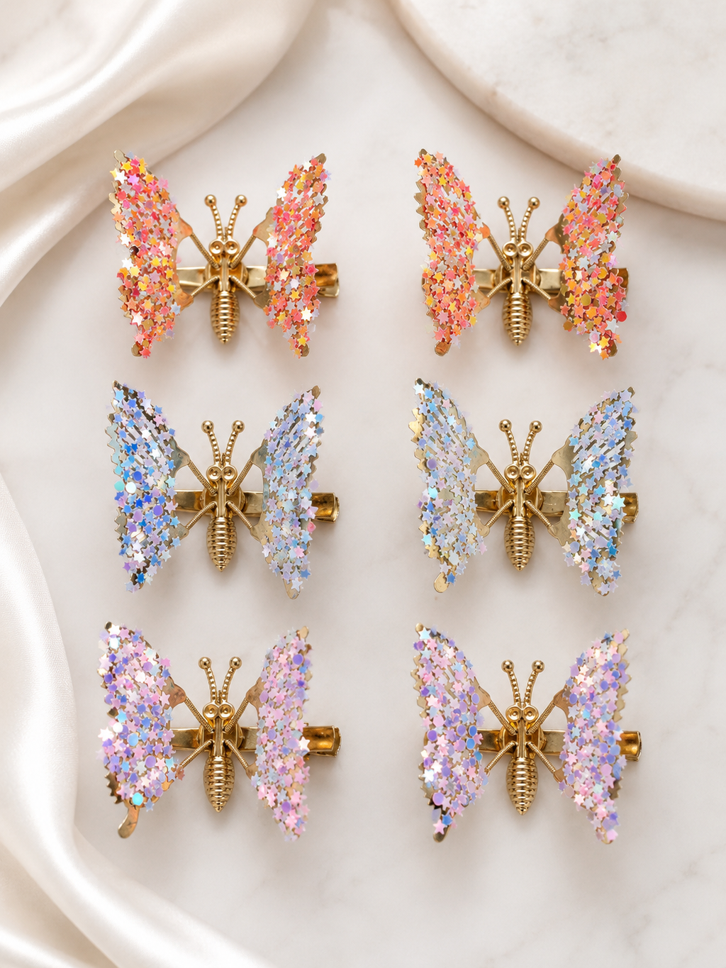 Butterfly Wing Hair Clips