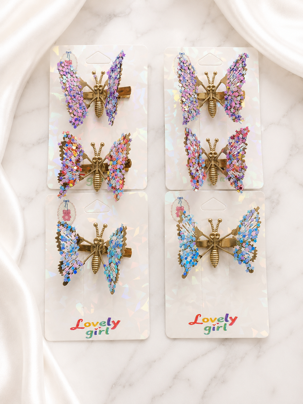 Butterfly Wing Hair Clips