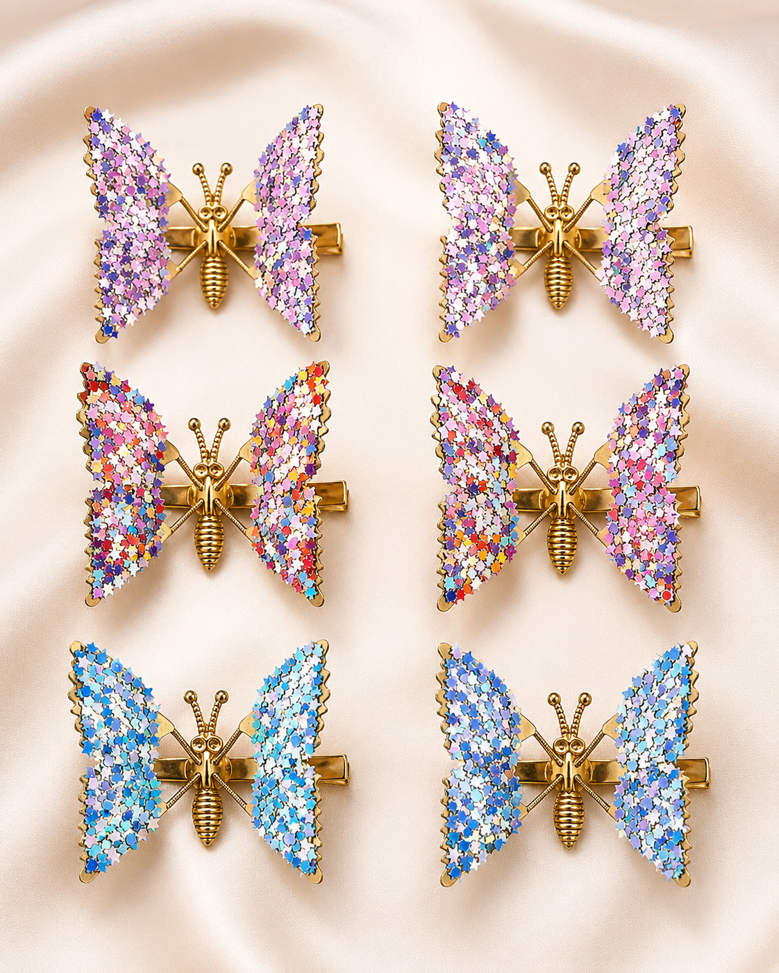 Butterfly Wing Hair Clips