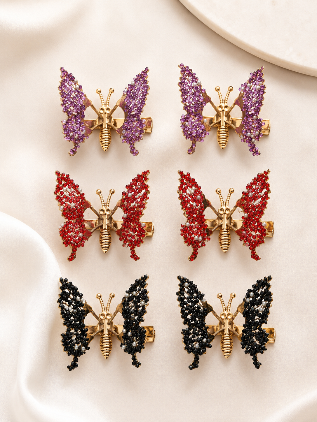 Butterfly Wing Hair Clips
