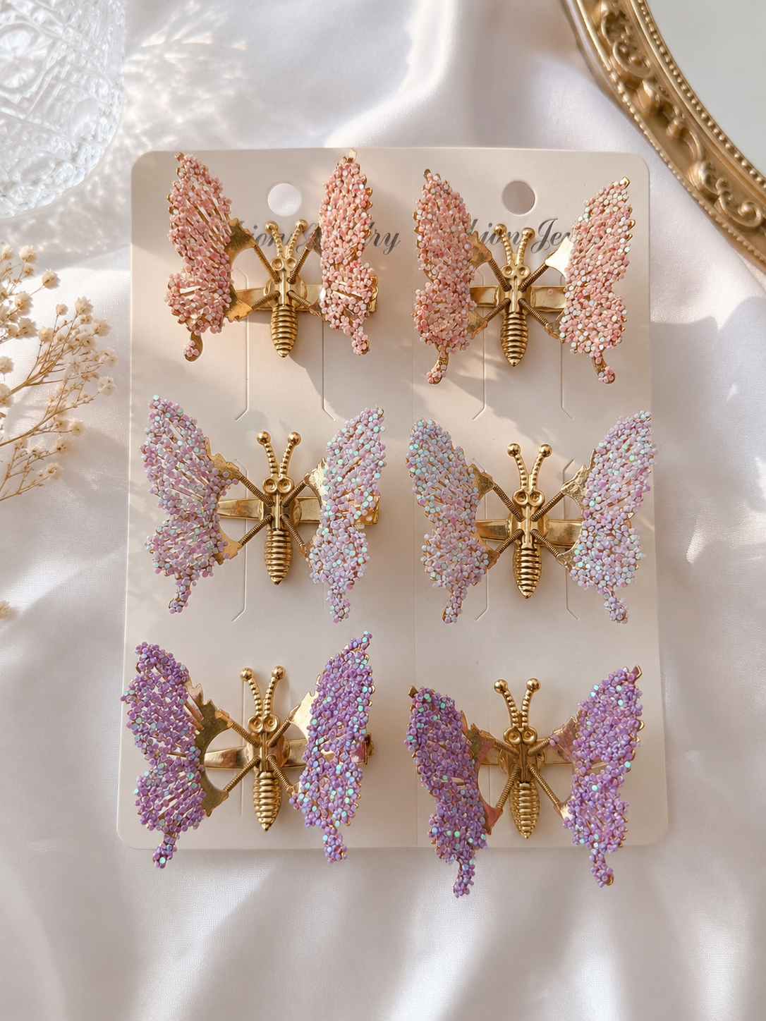 Butterfly Wing Hair Clips