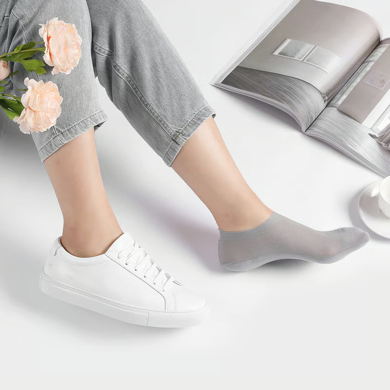 Invisible No Show Socks – Breathable, Sweat-Absorbent (3 Pairs)