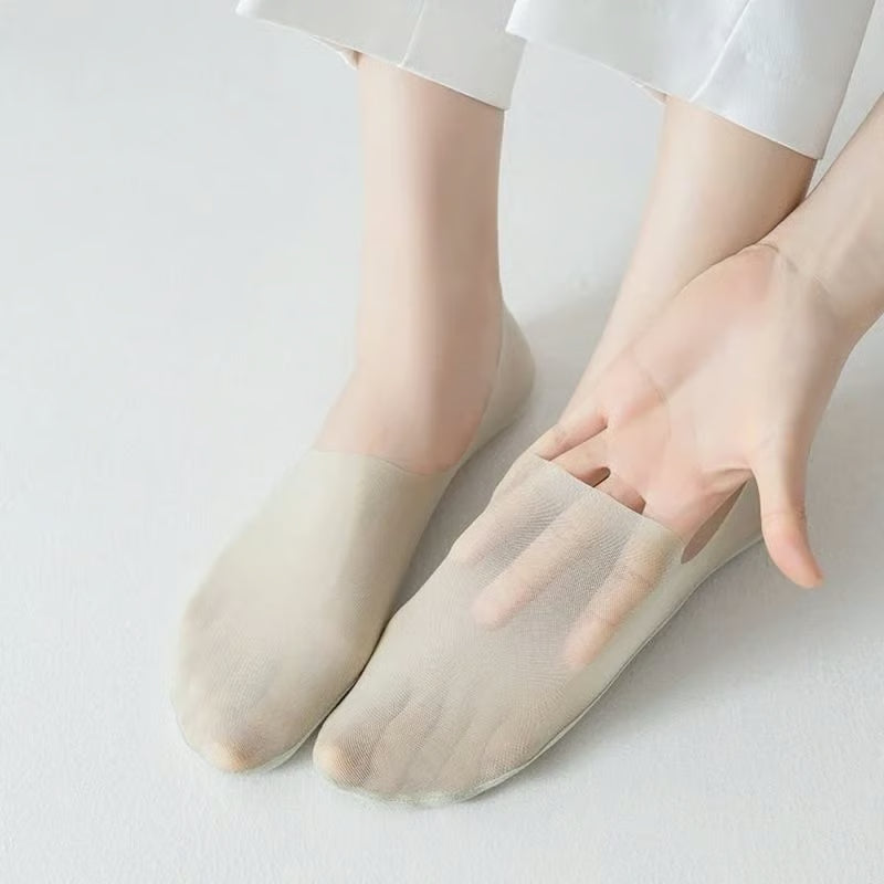 Invisible No Show Socks – Breathable, Sweat-Absorbent (3 Pairs)