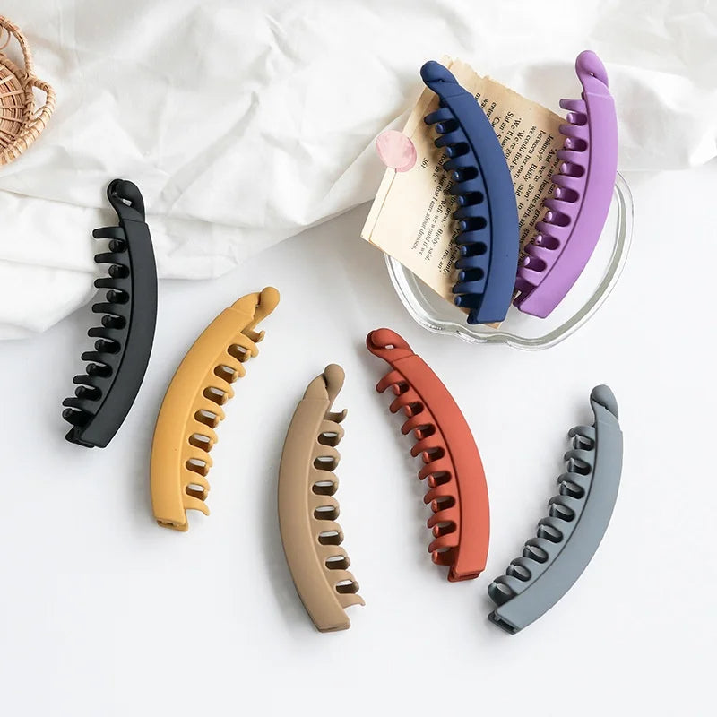 Non-Slip Ponytail Hair Clip (Pack of 3 | Random Colors)