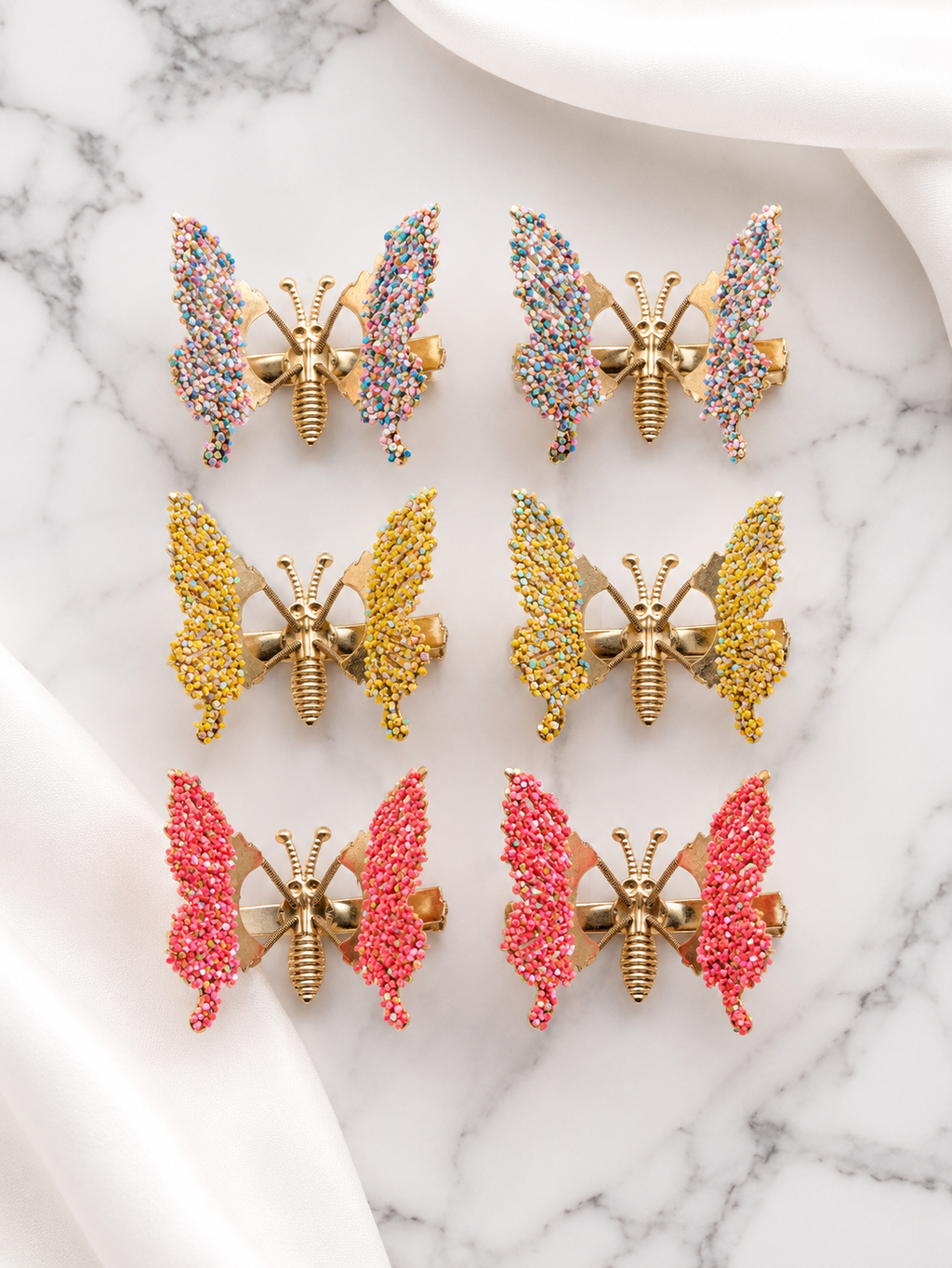 Butterfly Wing Hair Clips