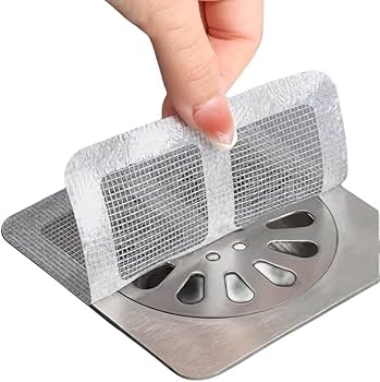 Self-Adhesive Drain Net Sticker Anti-Clog Sink Filter for Kitchen Bathroom Floor Drain Hair & Food Catcher